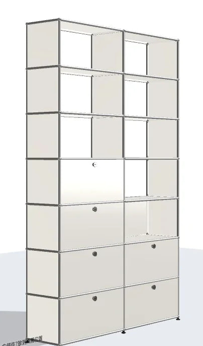 Meuble TV d'angle en métal avec rangement – Armoire d'exposition pour salon