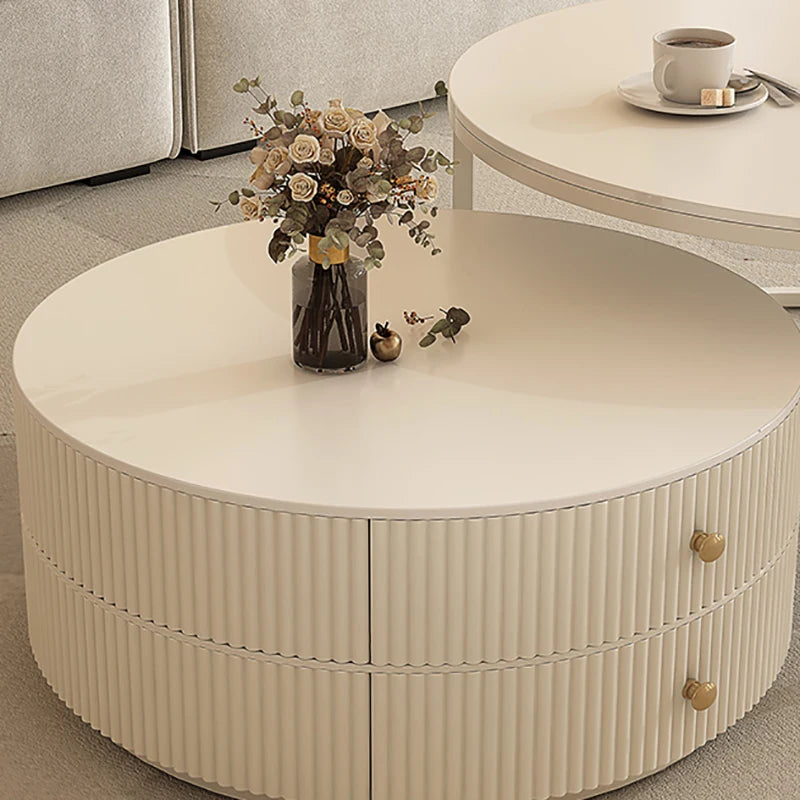 Table d'appoint design minimaliste – Table de bout avec rangement, décor luxe pour salon
