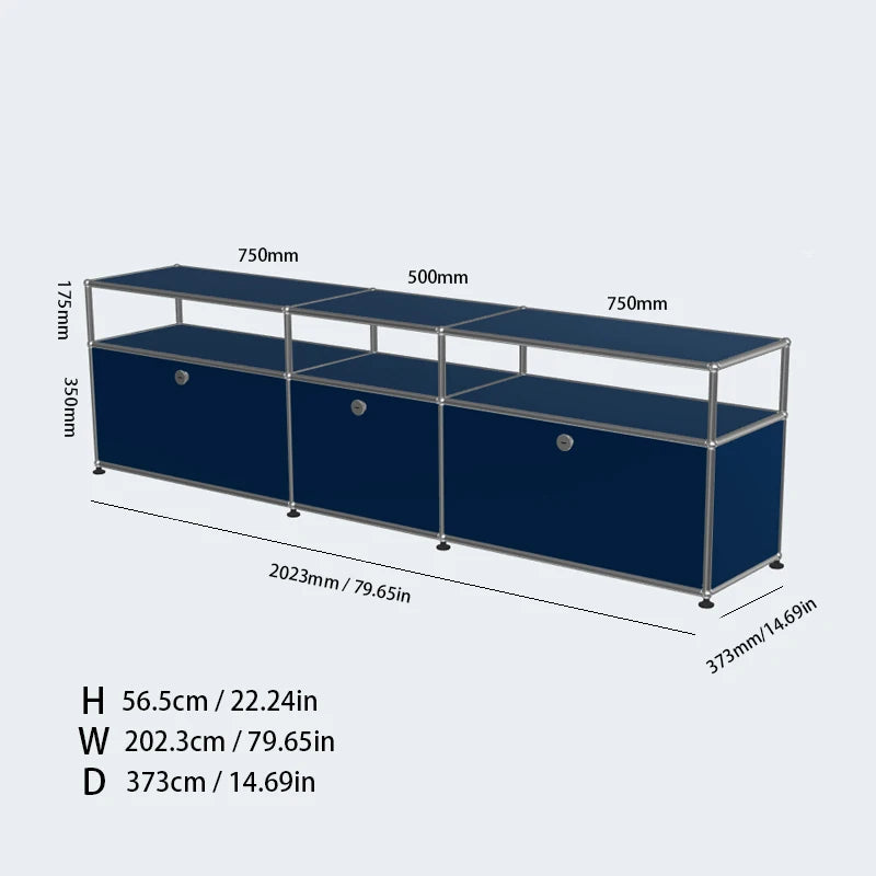 Meuble TV d'angle modulaire en métal – Armoire d'exposition DIY pour salon