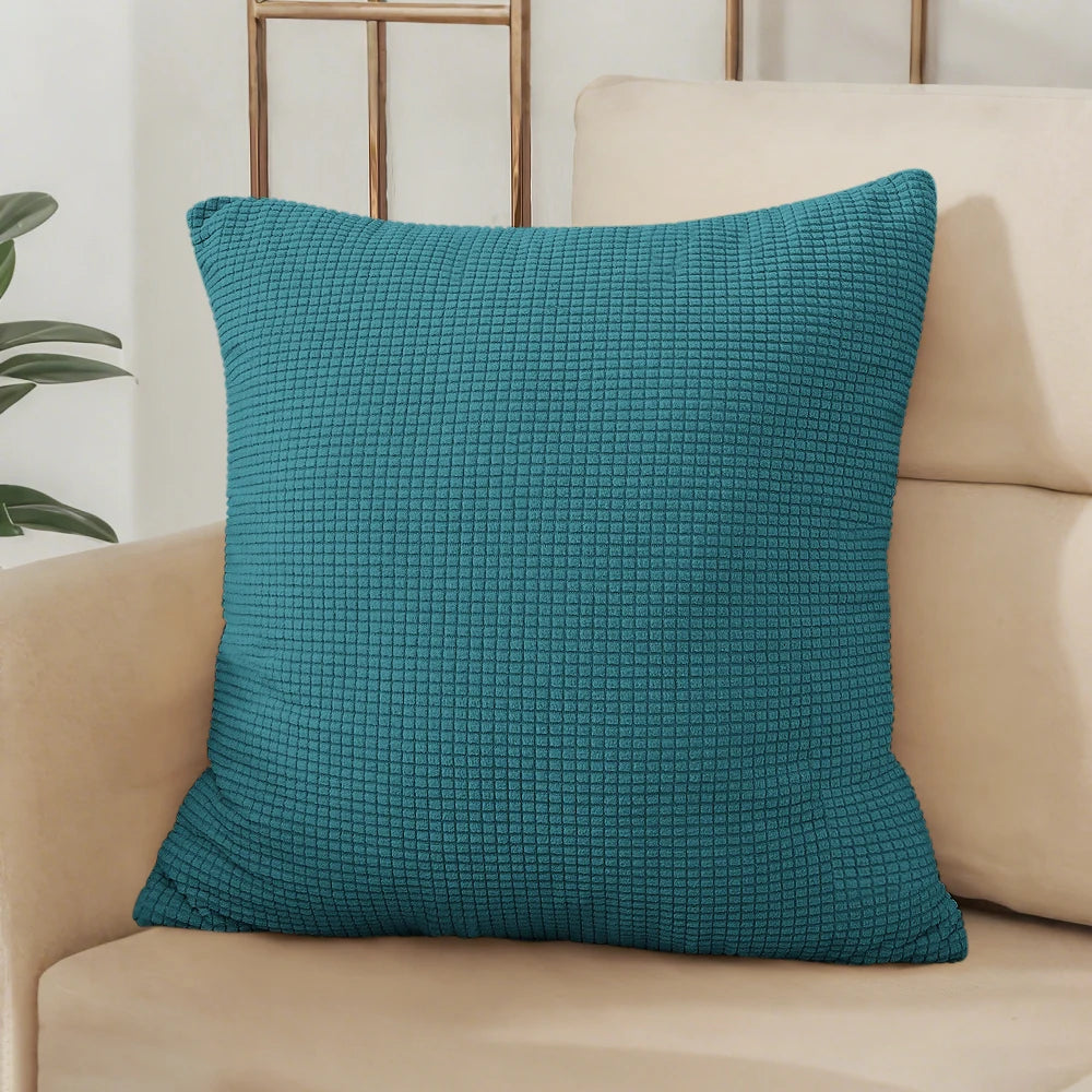Housse de coussin jacquard uni 40x40 45x45 50x50 cm – Bureau, canapé, décoration intérieure