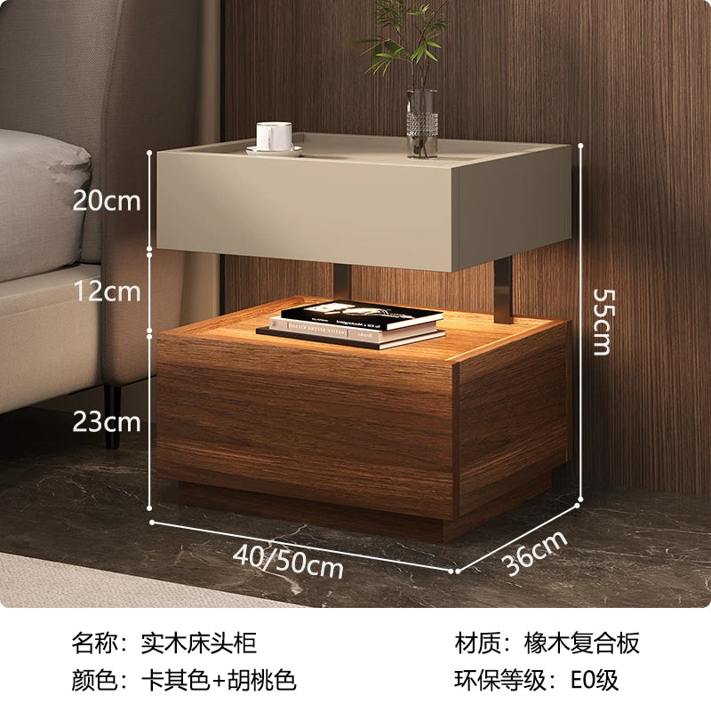 Table de chevet style européen classique – Rangement luxe, design moderne pour chambre