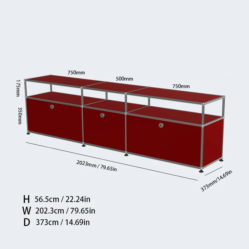 Meuble TV d'angle modulaire en métal – Armoire d'exposition DIY pour salon