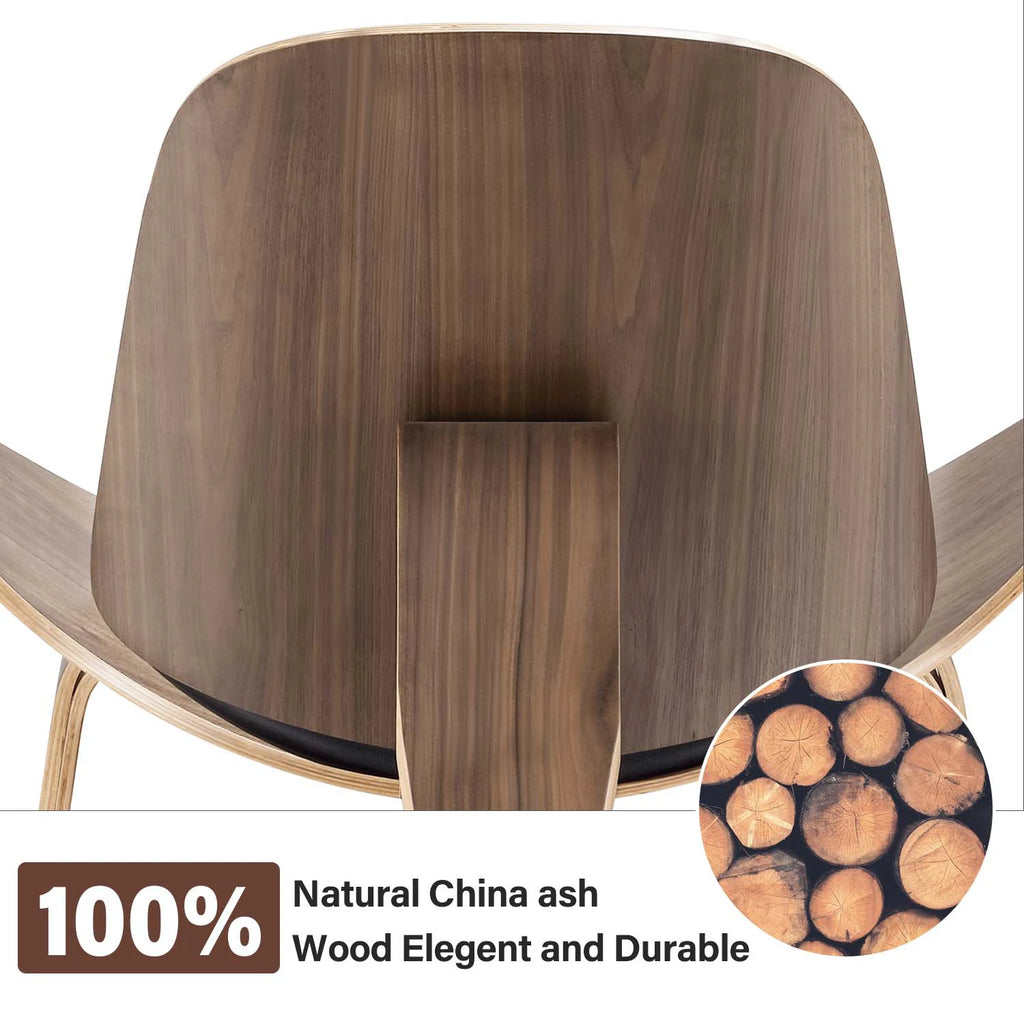 Fauteuil design Airplane Smile en simili cuir – Forme triangulaire originale pour salon