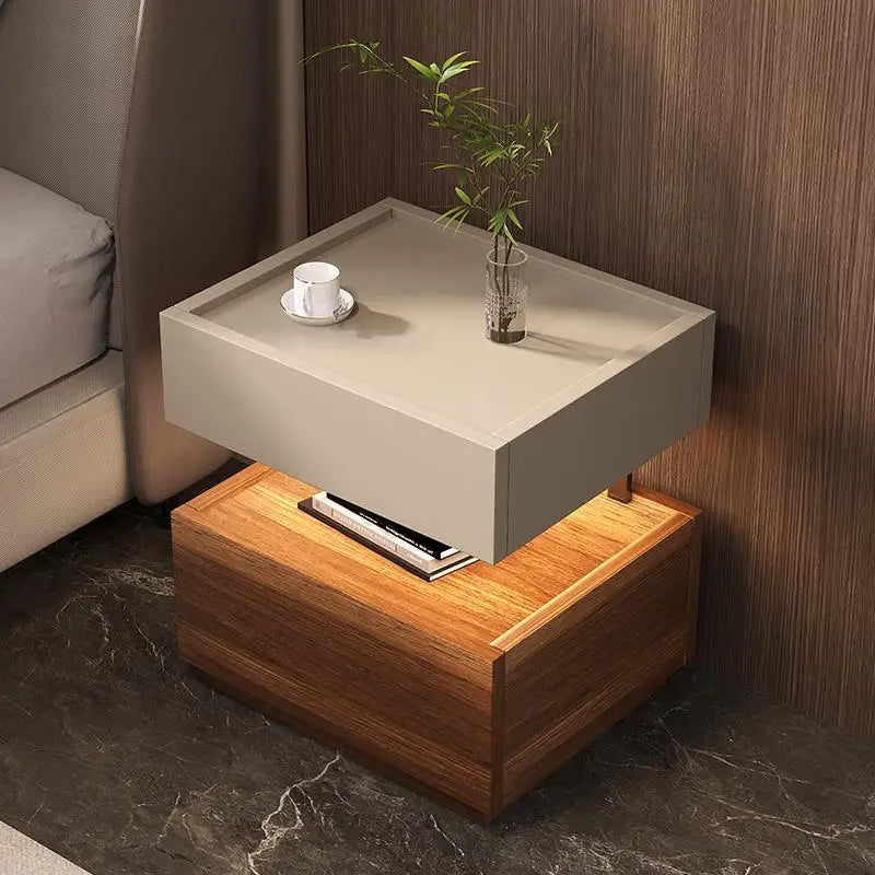 Table de chevet style européen classique – Rangement luxe, design moderne pour chambre