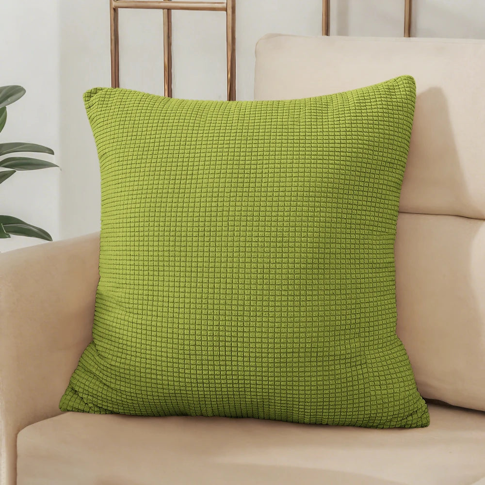 Housse de coussin jacquard uni 40x40 45x45 50x50 cm – Bureau, canapé, décoration intérieure