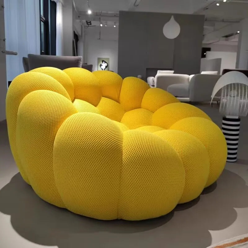Canapé 2 places minimaliste européen – Puff bulle compressible sans os, chaise longue pour salon