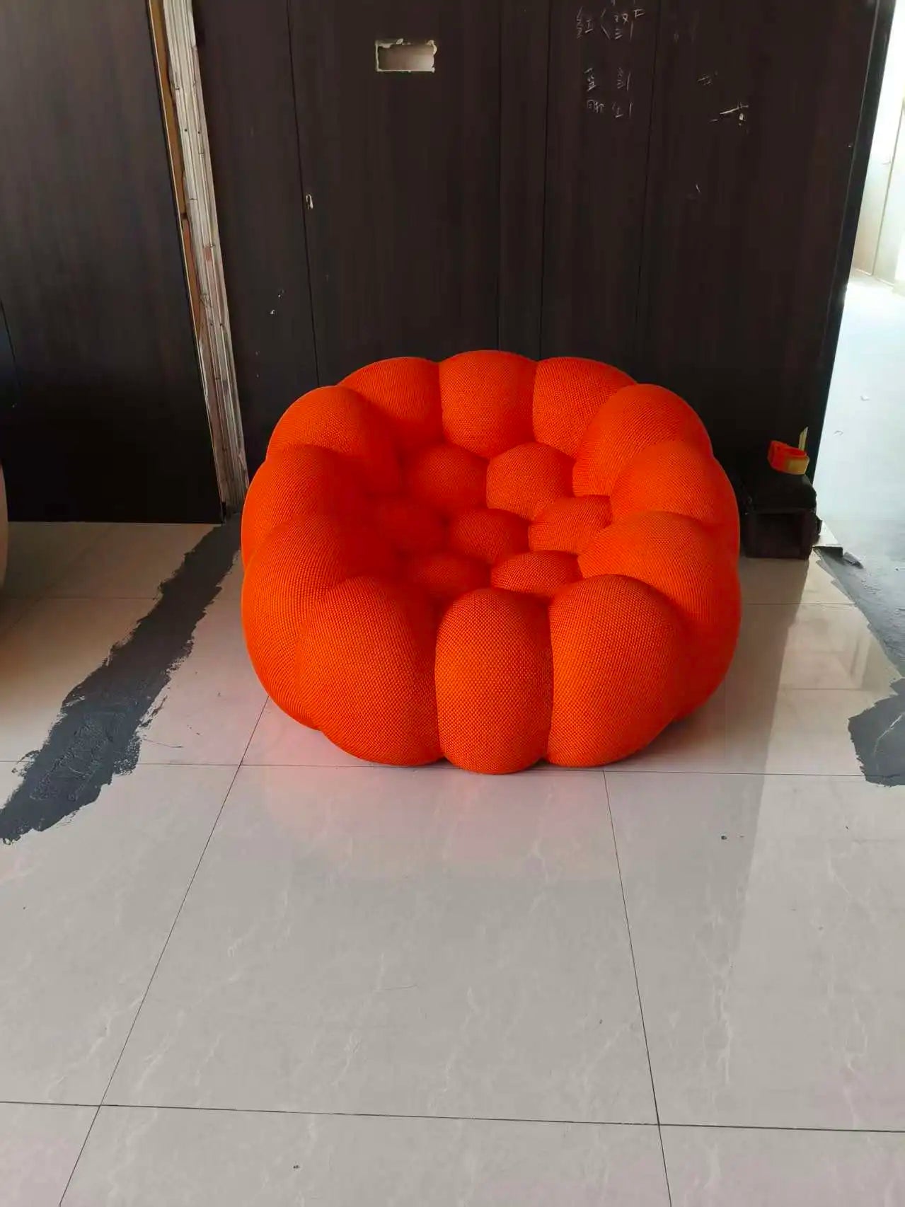 Canapé 2 places minimaliste européen – Puff bulle compressible sans os, chaise longue pour salon