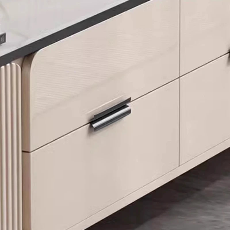 Meuble TV style européen luxe – Console TV élégante et raffinée pour salon haut de gamme