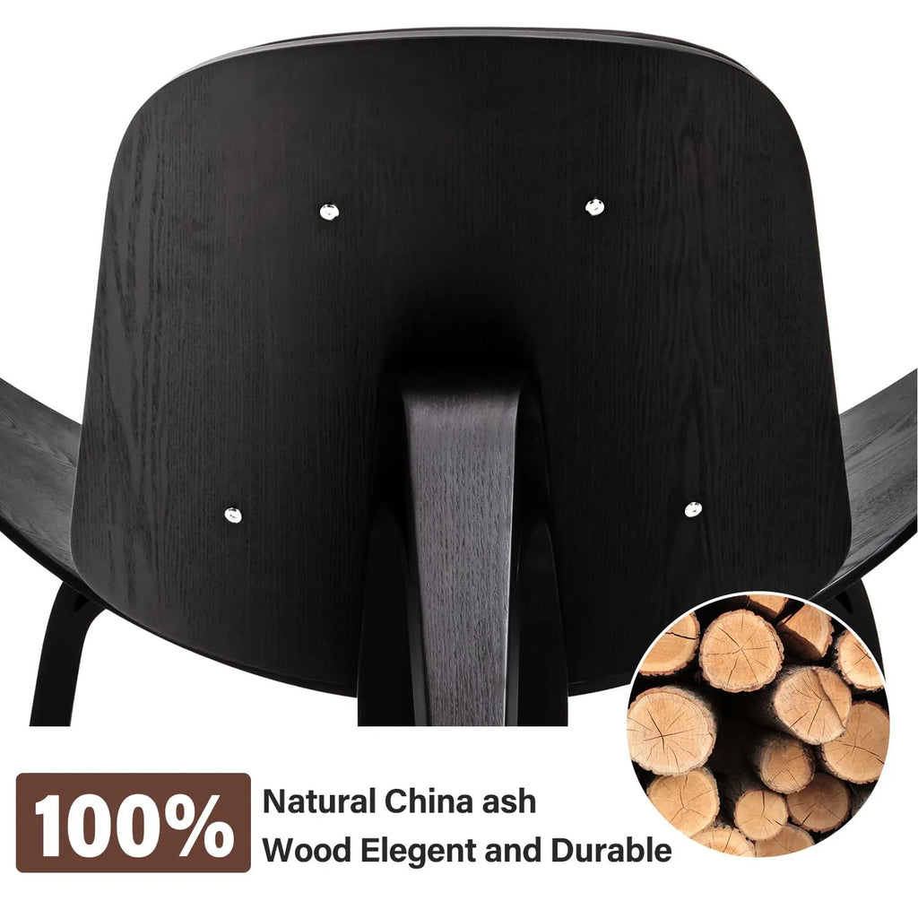 Fauteuil design Airplane Smile en simili cuir – Forme triangulaire originale pour salon