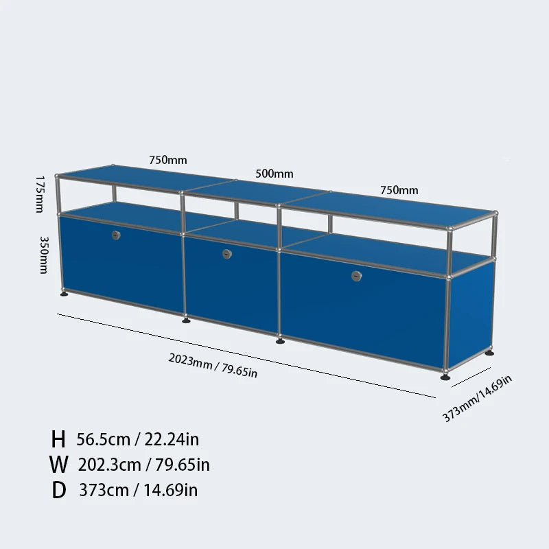 Meuble TV d'angle modulaire en métal – Armoire d'exposition DIY pour salon