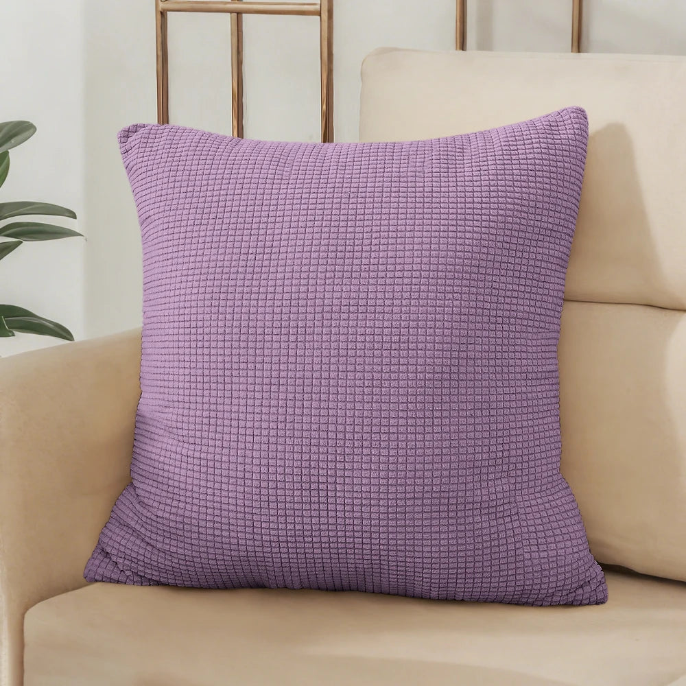 Housse de coussin jacquard uni 40x40 45x45 50x50 cm – Bureau, canapé, décoration intérieure