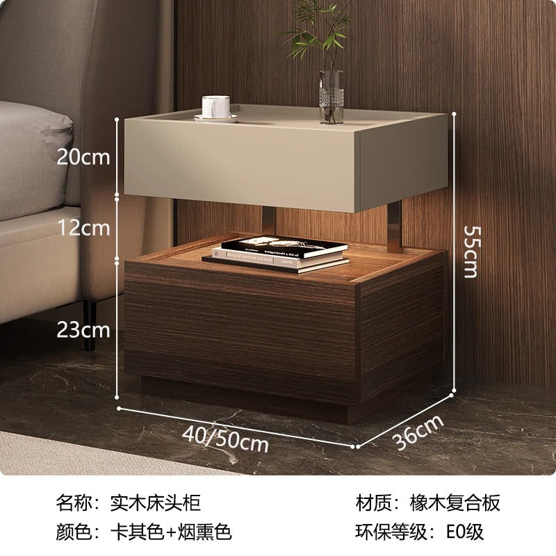 Table de chevet style européen classique – Rangement luxe, design moderne pour chambre