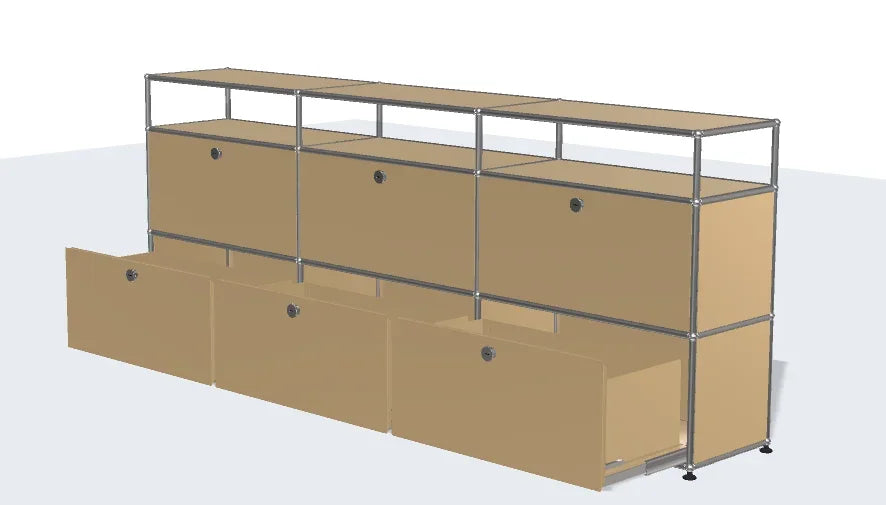 Meuble TV d'angle en métal avec rangement – Armoire d'exposition pour salon