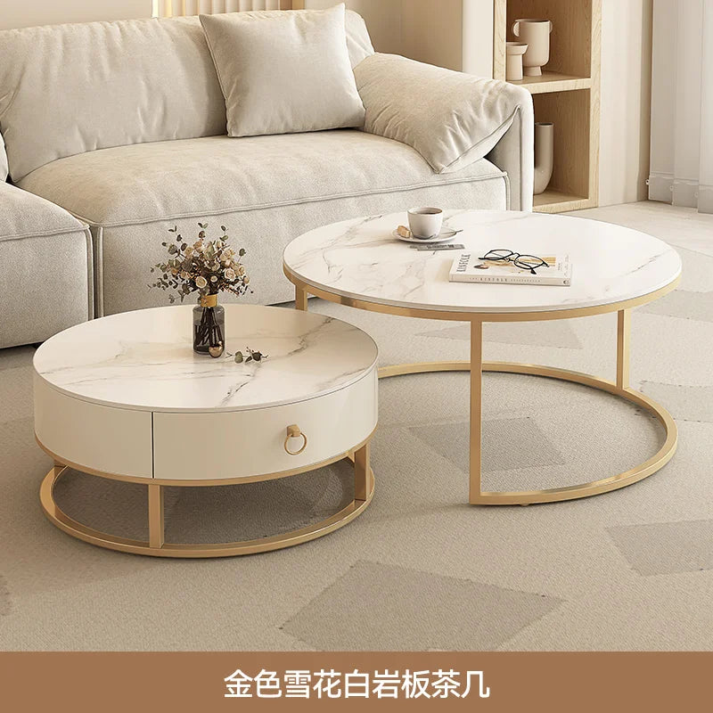 Table d'appoint design minimaliste – Table de bout avec rangement, décor luxe pour salon