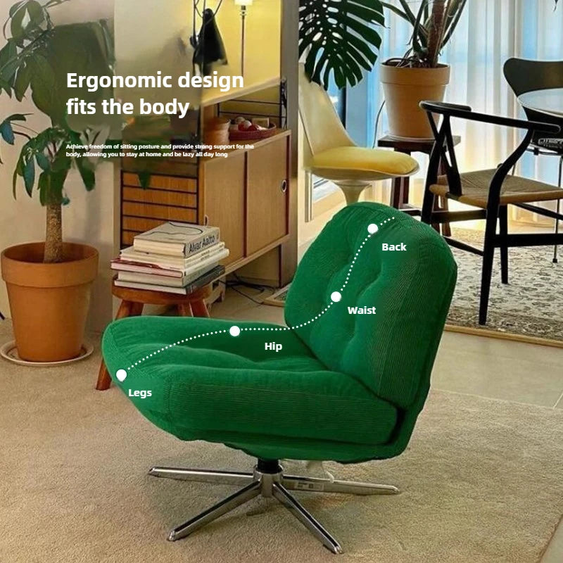Fauteuil paresseux rotatif et réglable – Canapé individuel pour balcon, salon et chambre