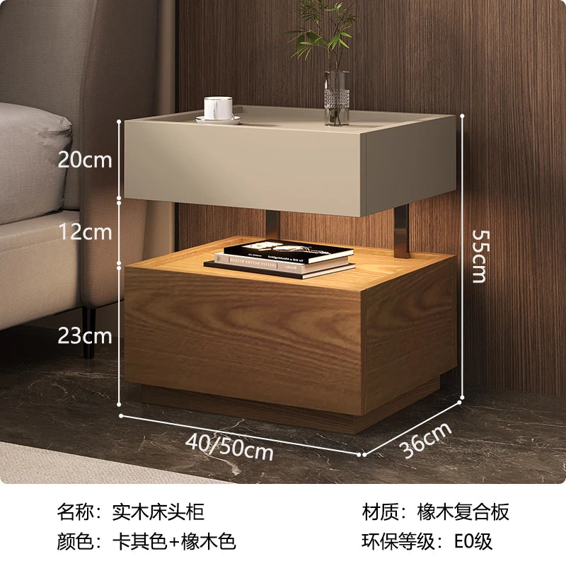 Table de chevet style européen classique – Rangement luxe, design moderne pour chambre