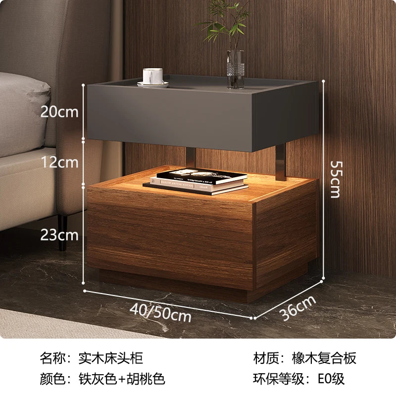 Table de chevet style européen classique – Rangement luxe, design moderne pour chambre