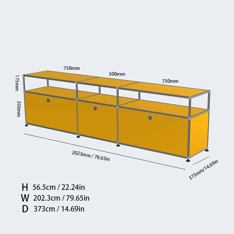 Meuble TV d'angle modulaire en métal – Armoire d'exposition DIY pour salon