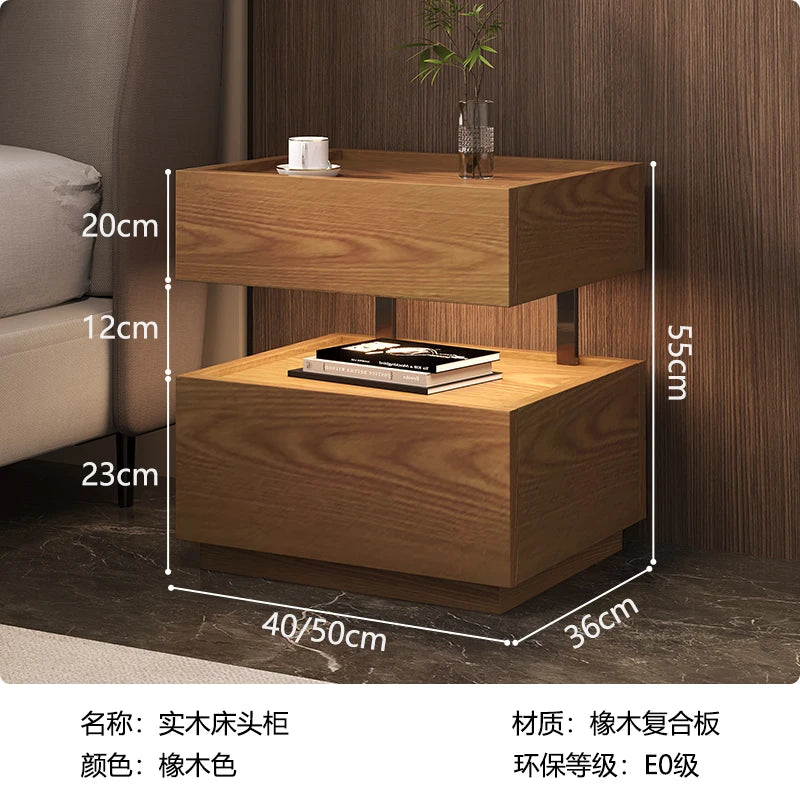 Table de chevet style européen classique – Rangement luxe, design moderne pour chambre