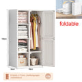 Meuble d'entrée Comanlai 5-en-1 – Porte-manteau, banc à chaussures, armoire, miroir et penderie, chambre et couloir