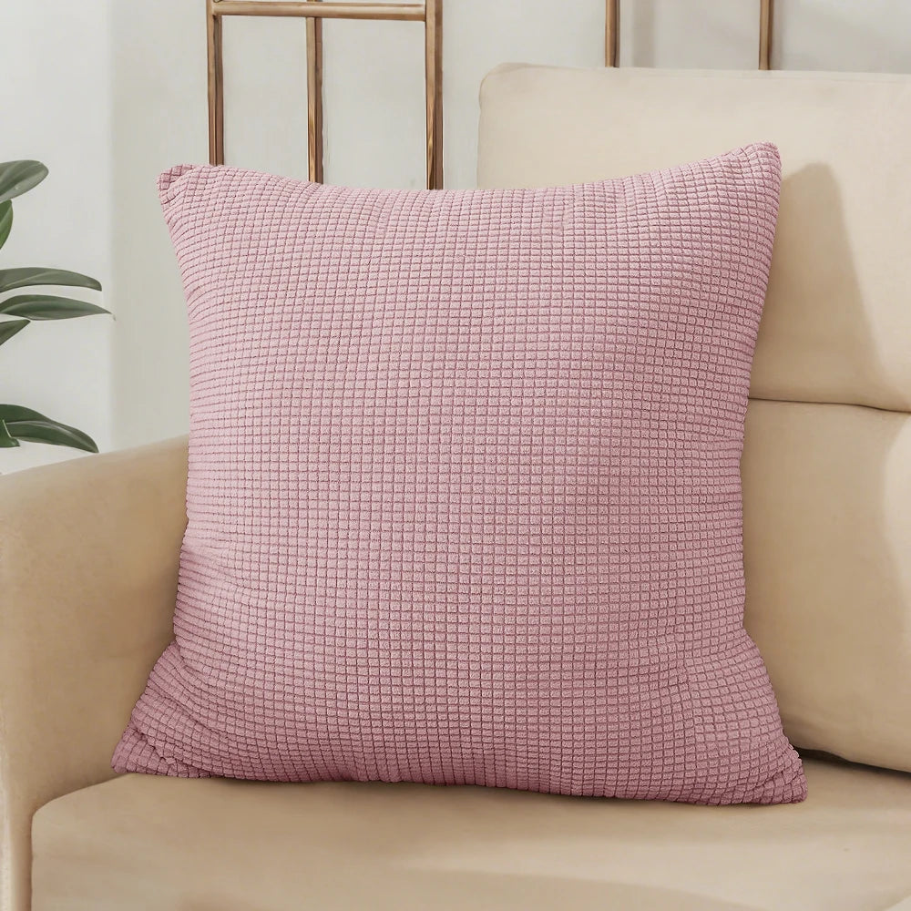 Housse de coussin jacquard uni 40x40 45x45 50x50 cm – Bureau, canapé, décoration intérieure
