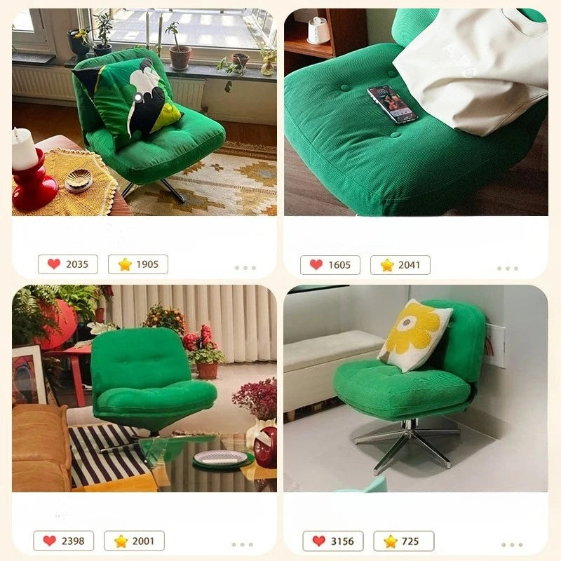 Fauteuil paresseux rotatif et réglable – Canapé individuel pour balcon, salon et chambre
