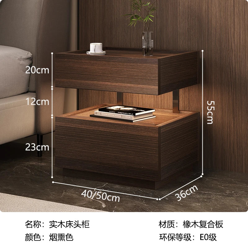 Table de chevet style européen classique – Rangement luxe, design moderne pour chambre