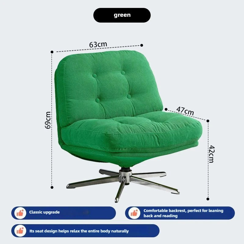 Fauteuil paresseux rotatif et réglable – Canapé individuel pour balcon, salon et chambre