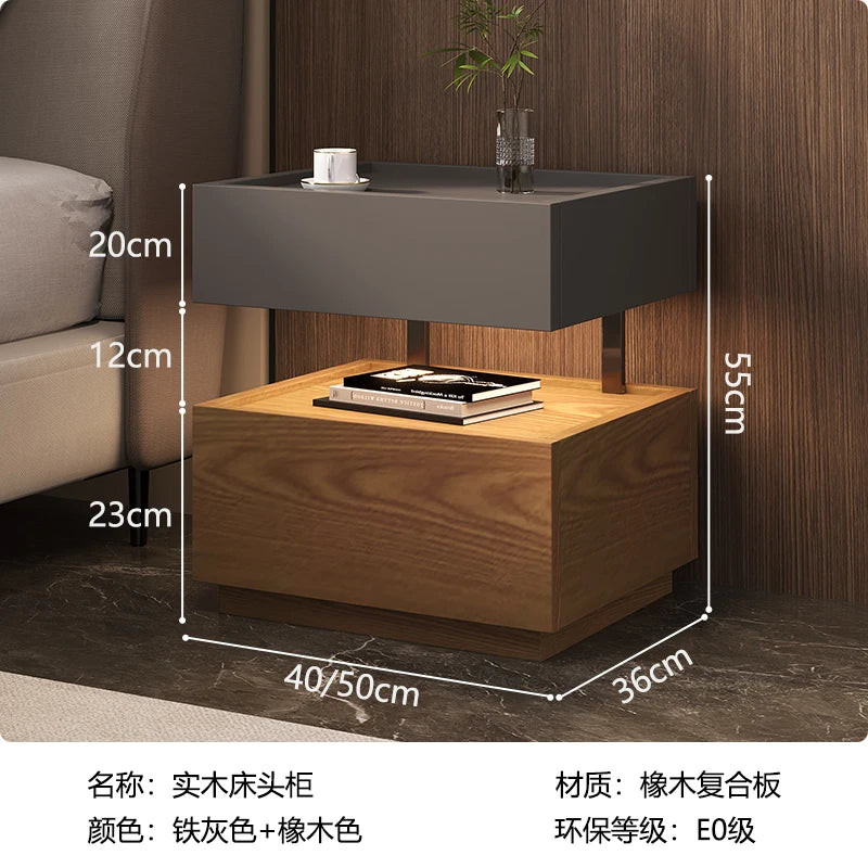 Table de chevet style européen classique – Rangement luxe, design moderne pour chambre