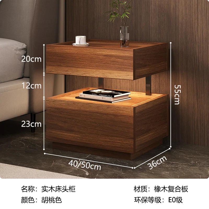 Table de chevet style européen classique – Rangement luxe, design moderne pour chambre