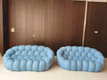 Canapé 2 places minimaliste européen – Puff bulle compressible sans os, chaise longue pour salon