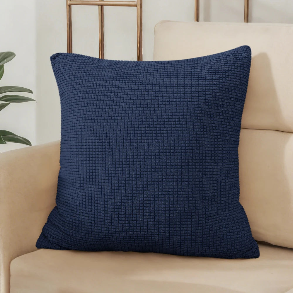 Housse de coussin jacquard uni 40x40 45x45 50x50 cm – Bureau, canapé, décoration intérieure