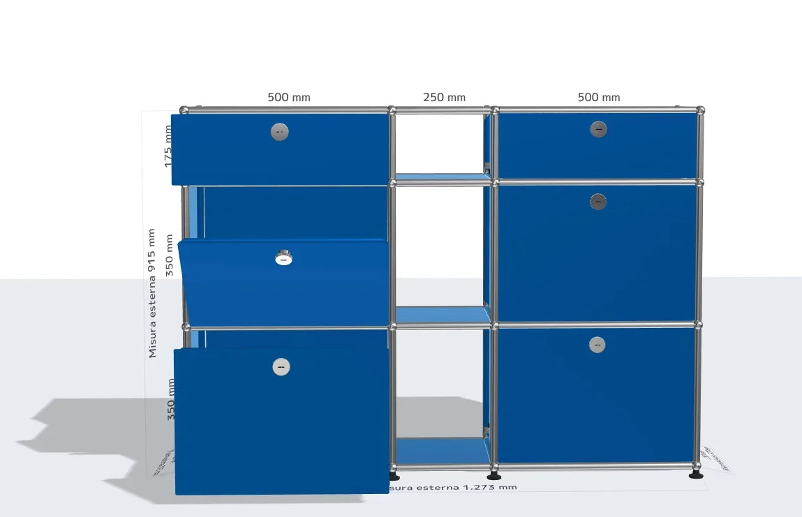 Meuble TV d'angle en métal avec rangement – Armoire d'exposition pour salon