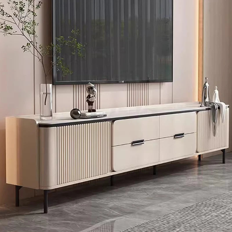 Meuble TV style européen luxe – Console TV élégante et raffinée pour salon haut de gamme