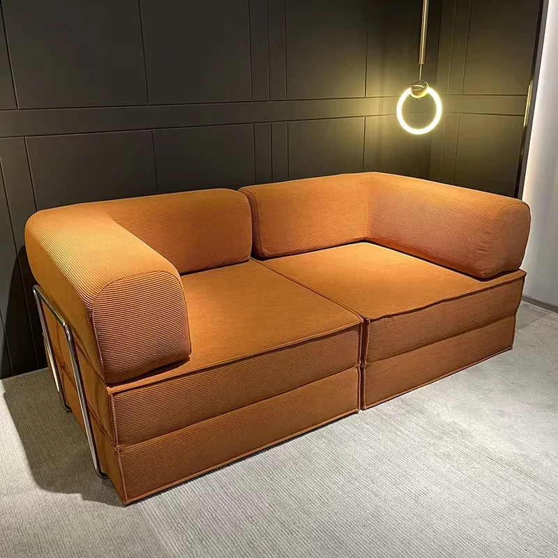 Canapé-lit compressible 205x100x70 cm – Housse velours côtelé amovible, livraison 5-7 jours, entrepôt EU