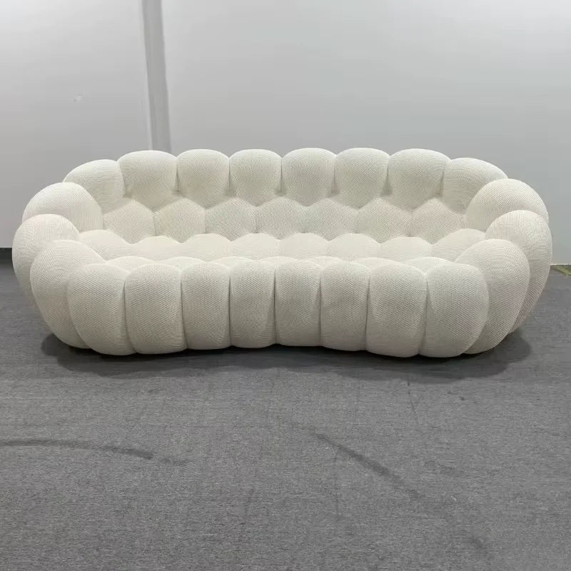 Canapé 2 places minimaliste européen – Puff bulle compressible sans os, chaise longue pour salon