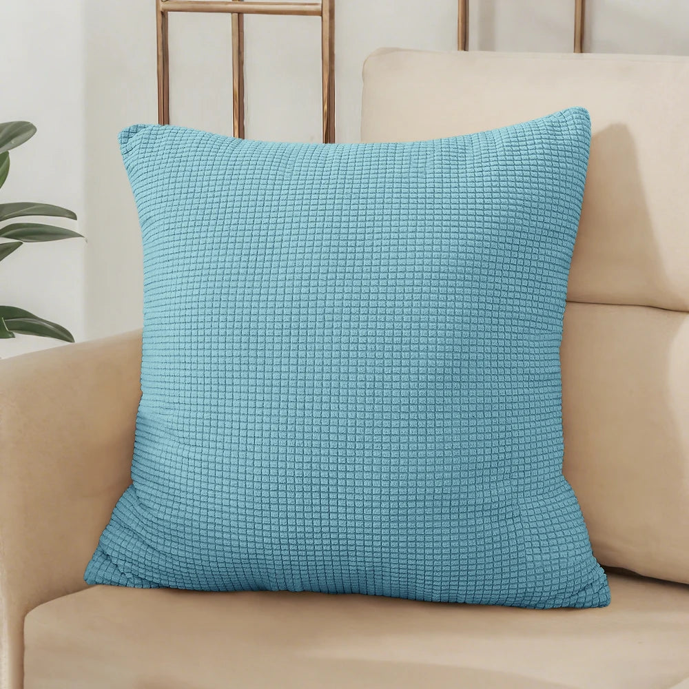 Housse de coussin jacquard uni 40x40 45x45 50x50 cm – Bureau, canapé, décoration intérieure